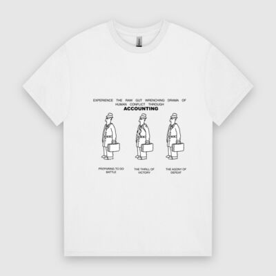  ACCOUNTING satire t-shirt.  Thumbnail
