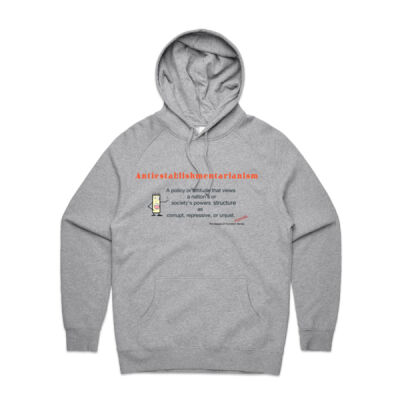 ANTIESTABLISHMENTARIANISM, Satire, definition. hoodie Thumbnail