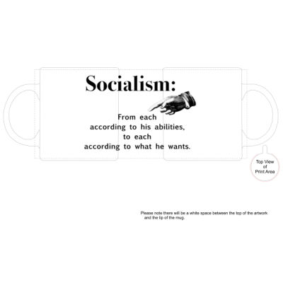 SOCIALISM satire definition mug Thumbnail