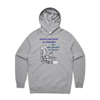 taxes & death : satire definition hoodie Thumbnail