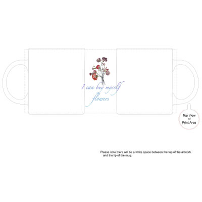 buy myself flowers mug Thumbnail